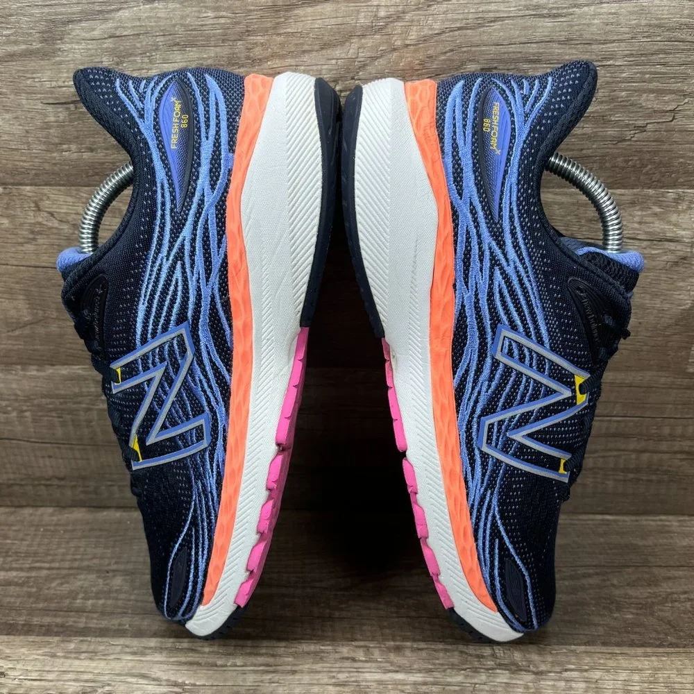New Balance Fresh Foam 860 v12 Blue Womens US Size 8.5 W860O12 Running Shoes - Picture 8 of 11